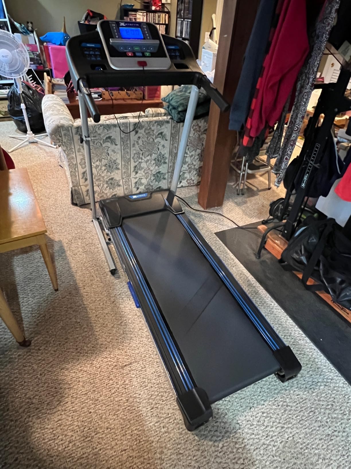 Premium Folding Smart Treadmill, Compact Design, 250+ LB Weight Capacity, Powerful Motor, XTERRA+ Fitness App Included with Purchase - Customer Photo 1