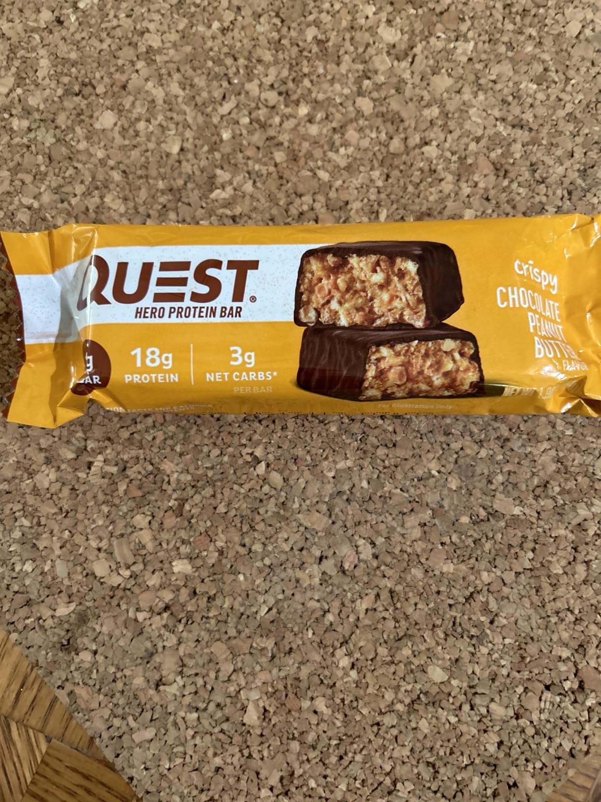Quest Nutrition Hero Protein Bar Chocolate Peanut Butter - 18g Protein, 1g Sugar, 12 Count - Customer Photo 1
