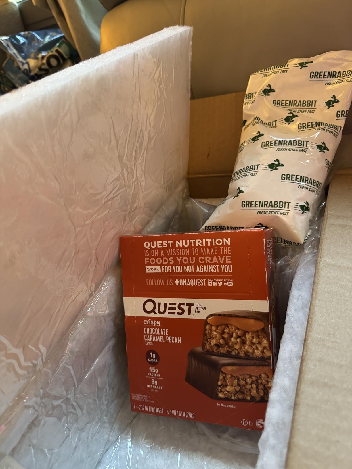 Quest Nutrition Hero Protein Bar Chocolate Peanut Butter - 18g Protein, 1g Sugar, 12 Count - Customer Photo 2