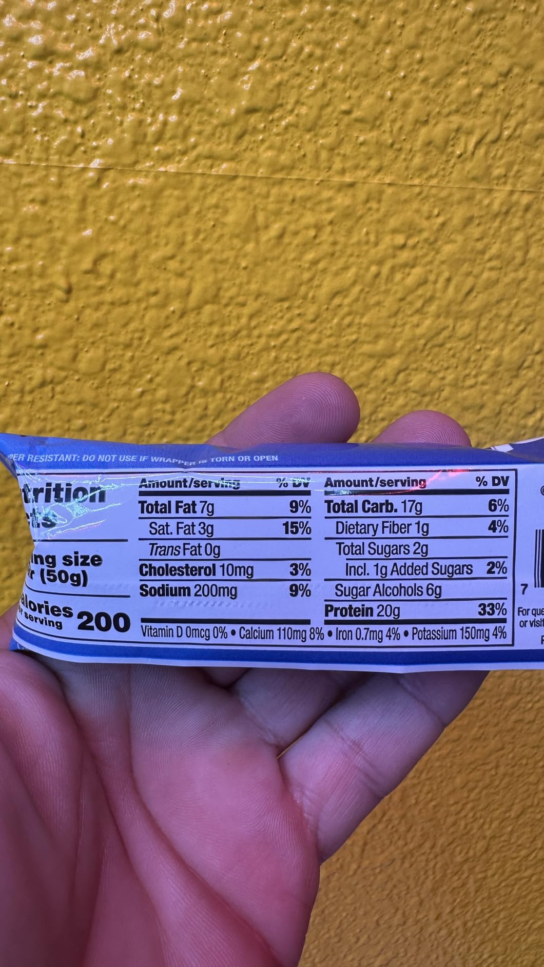 Pure Protein Chocolate Peanut Caramel Protein Bars â 20g Protein, 3g Sugar, 190 Calories (12 count) Low Sugar* High Protein Snack - Gluten Free - Perfect for a Healthy Snack Customer Review Pure Protein Chocolate Peanut Caramel Protein Bars â 20g Protein, 3g Sugar, 190 Calories (12 count) Low Sugar* High Protein Snack - Gluten Free - Perfect for a Healthy Snack - Customer Photo 2