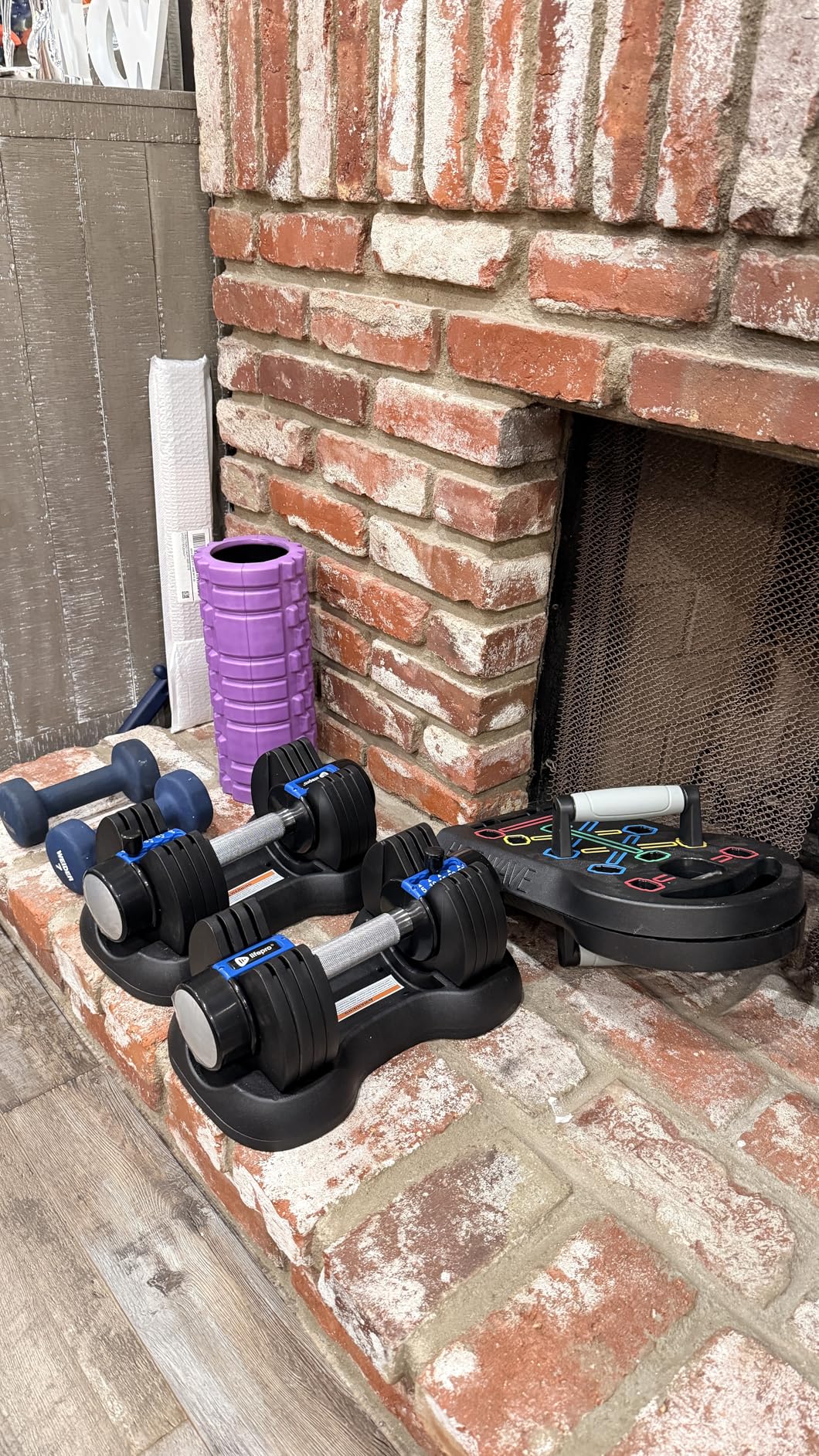 Lifepro Adjustable Dumbbells Set - Quick-Adjust Space-Saving Weights with Anti-Slip Handle for Home Gym Strength Training customer photo 1