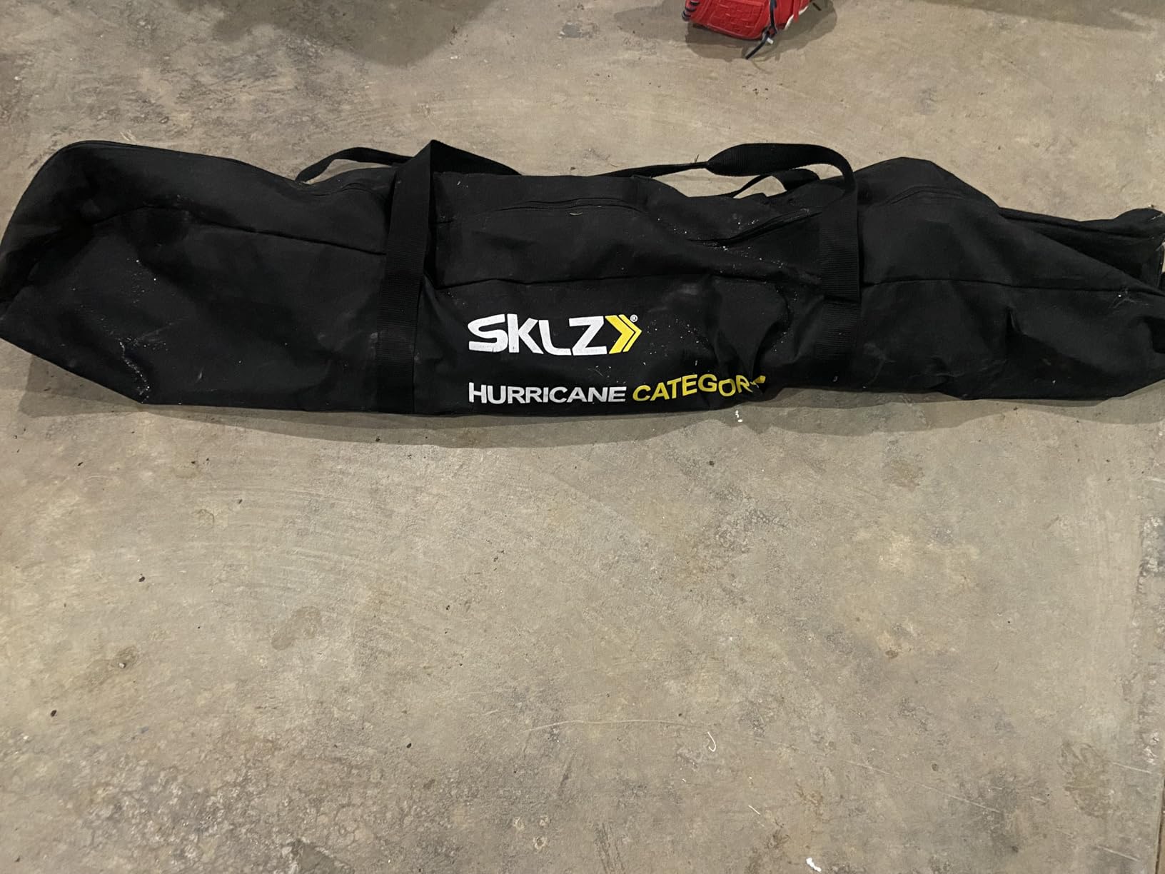 SKLZ Hurricane Batting Swing Trainer for Baseball & Softball - Durable Swing Arm - 4 Power Band System - High-Visibility, Anti-Dent Target Ball Head - Screw-in Base Legs, Metal Stakes & Carry Bag customer photo 2