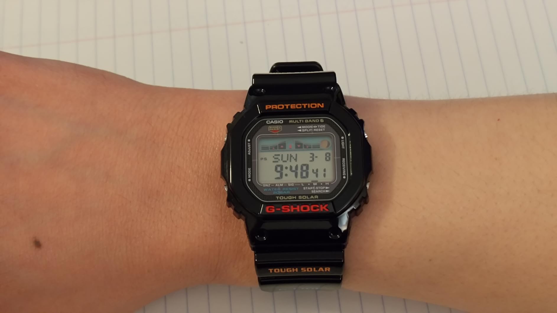 Casio Men's GWX-5600-1JF G-Shock G-Lide Tough Solar Radio Controlled Watch [Japan Import] customer photo 1