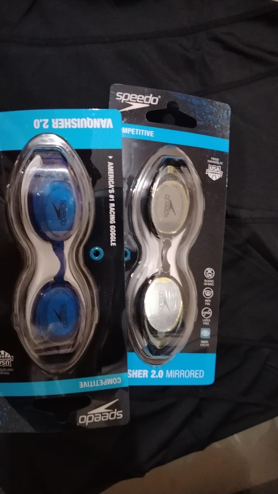 Speedo unisex-adult Swim Goggles Vanquisher 2.0 customer photo 1
