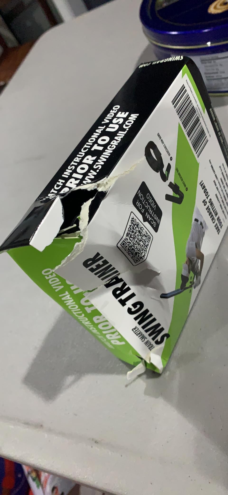 SWINGRAIL Baseball/Softball Hitting Trainer - Swing Trainer Aid for Batting & Hitting Practice - Baseball Training Equipment to Improve Bat Speed, Swing Mechanics, Contact & Timing - For Ages 9 and Up customer photo 2