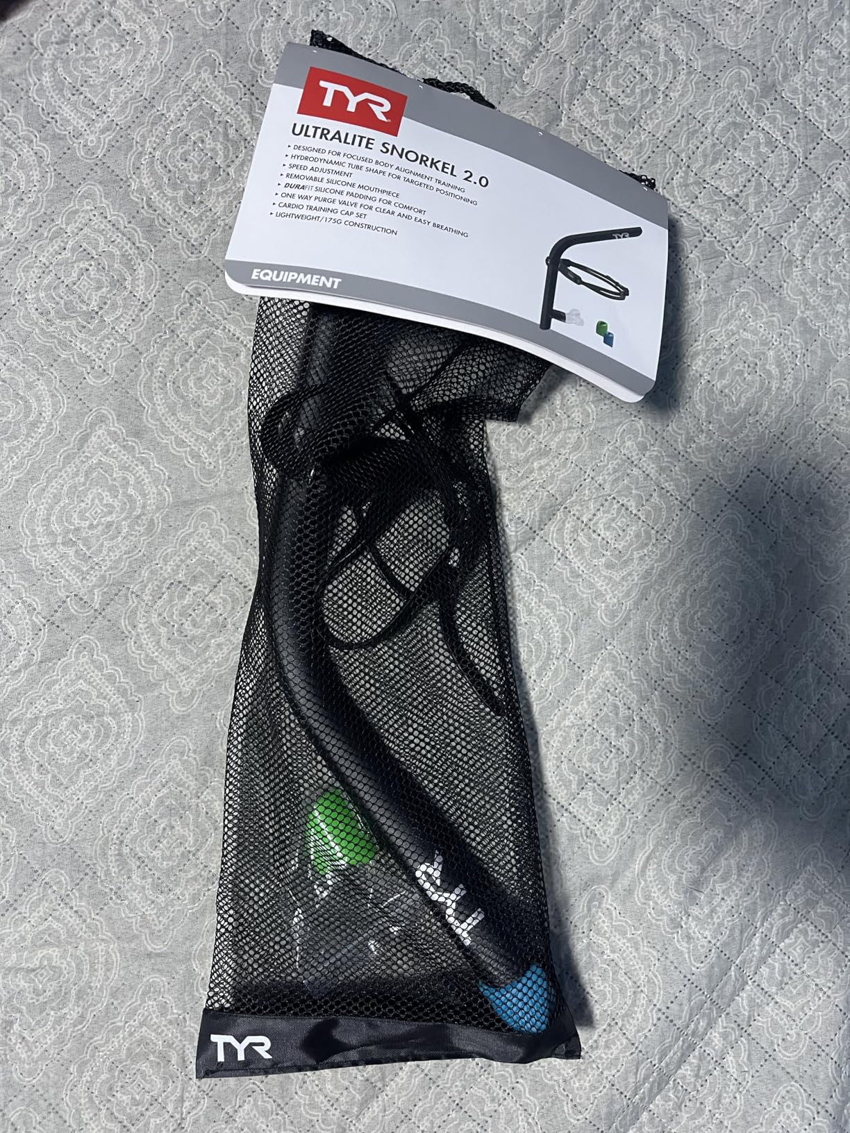 TYR Ultralite Elite Swim Snorkel - Adult Snorkeling Gear for Swimming Training - Ultra-Lightweight and Comfortable for Body Alignment Exercises customer photo 2