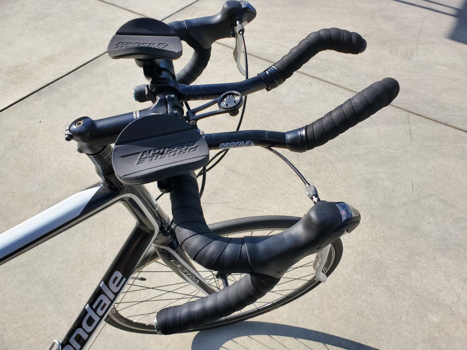 Profile Design Legacy II Aerobars, Aluminum Aerobar Extensions for Triathlon and Time Trial Bikes, Adjustable Armrests, Handlebar Rest for Cycling, Black, One Size customer photo 2