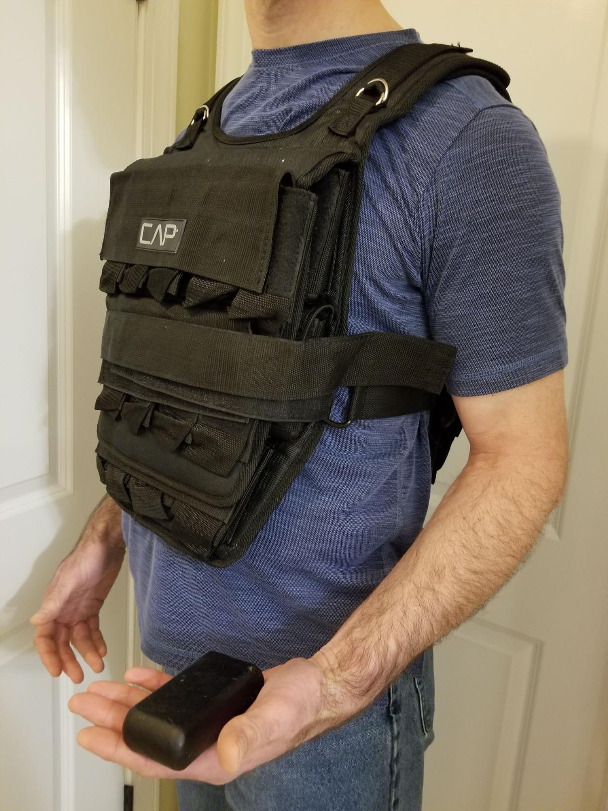 CAP Barbell Adjustable Weighted Vest | 20-150 lbs | Heavy-Duty Workout Vest with Removable Iron Weights for Strength Training, Cardio, Running, and Calisthenics customer photo 1