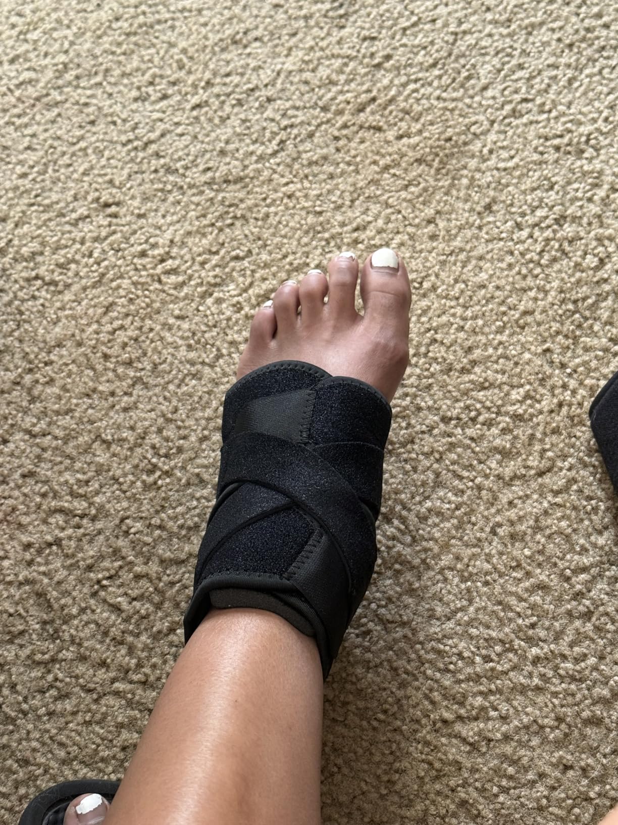 Bodyprox Ankle Support Brace, Breathable Neoprene Sleeve, Adjustable Wrap! (1 Pack) customer photo 2