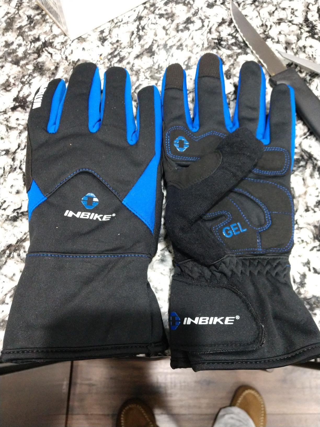 INBIKE Winter Cycling Gloves for Men Women Cold Weather Thermal Windproof Gel Bike Gloves Touch Screen customer photo 1