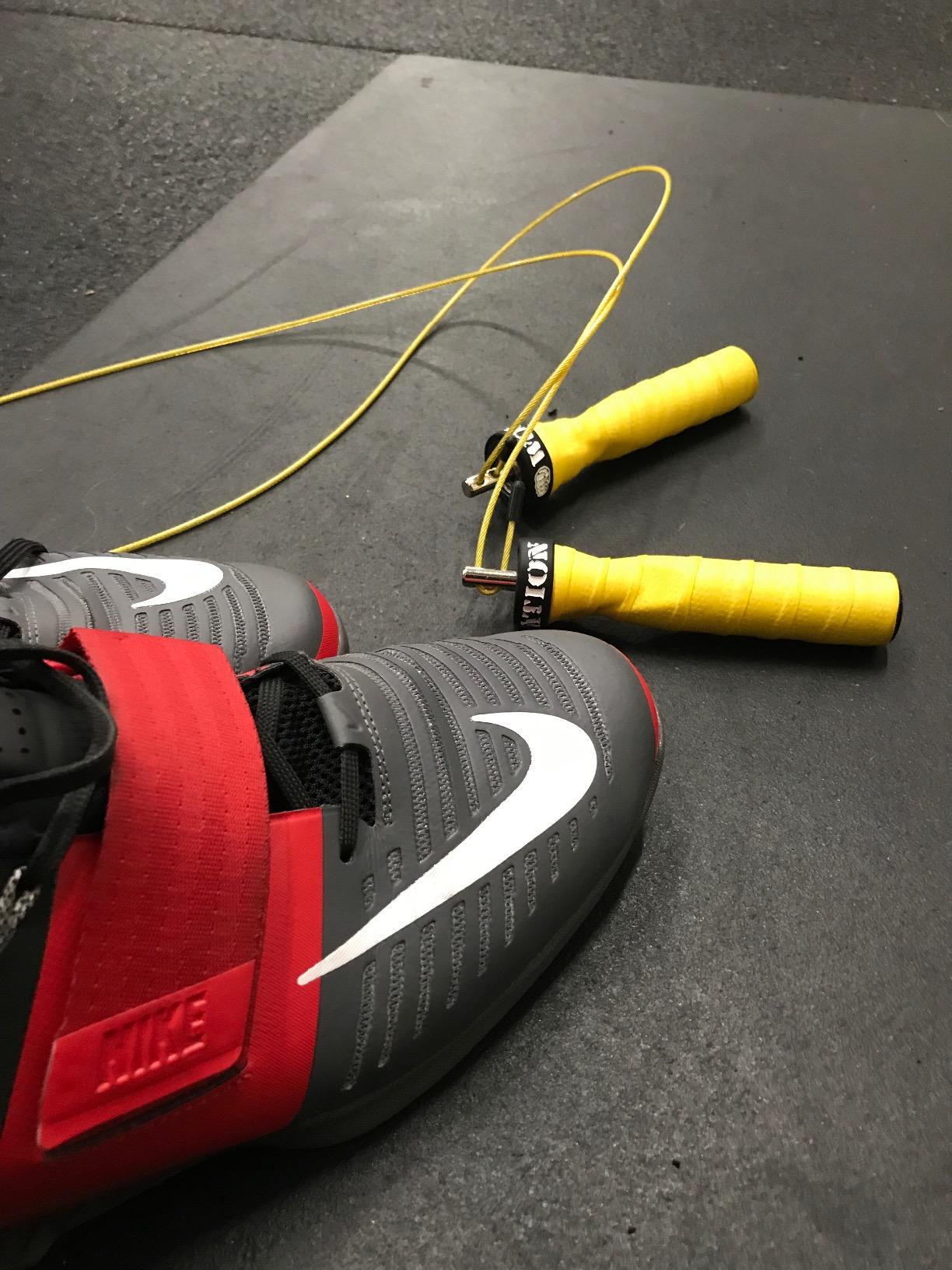 WOD Nation Attack Speed Jump Rope : Adjustable Jumping Ropes : Unique Two Cable Skipping Workout System : One Thick and One Light 11 Foot Cable : Perfect for Double Unders : Men and Women customer photo 2