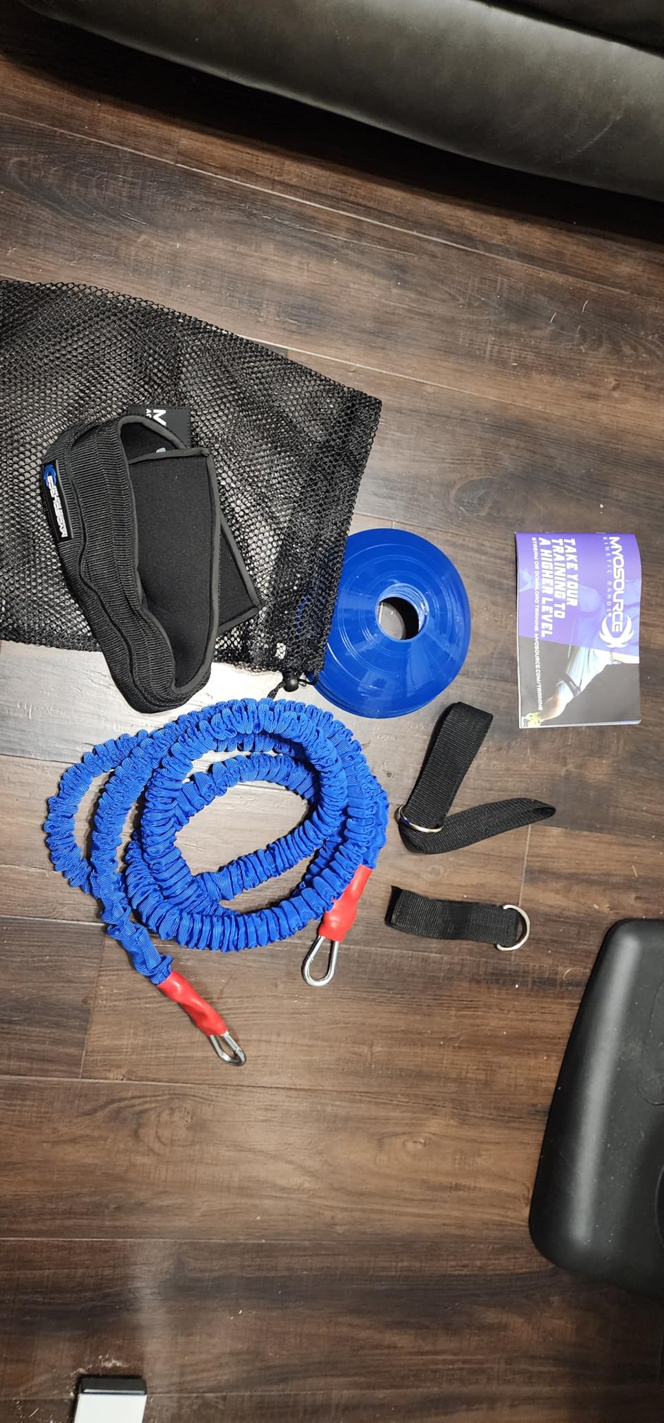 Acceleration Speed Cord Bungee Multi-Sport Resistance Training Kit - Improve Strength, Power, Agility, Vertical Jumping, Sprint Speed - Kinetic Bands customer photo 1