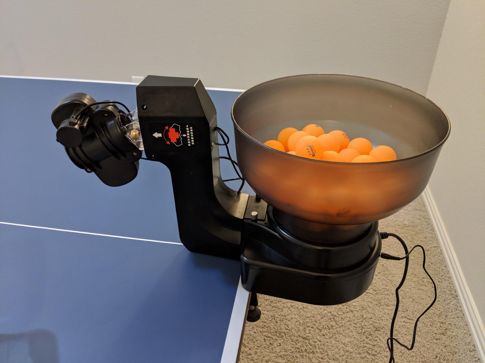 Ping Pong Robot Machine with 36 Different Spin Balls Table Tennis Robots Automatic Ball Machine for Training customer photo 2