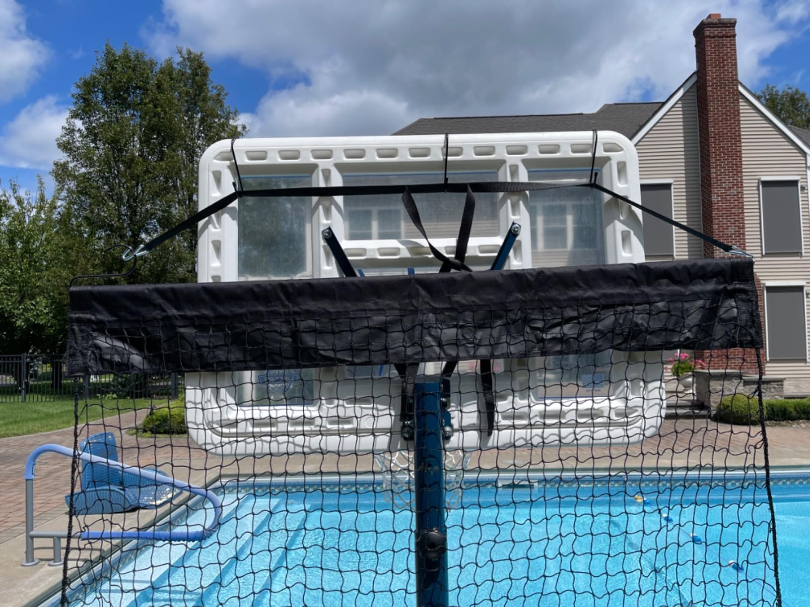 Hathaway Rebounder Basketball Return System for Shooting Practice - Heavy-Duty Polyester Net customer photo 2
