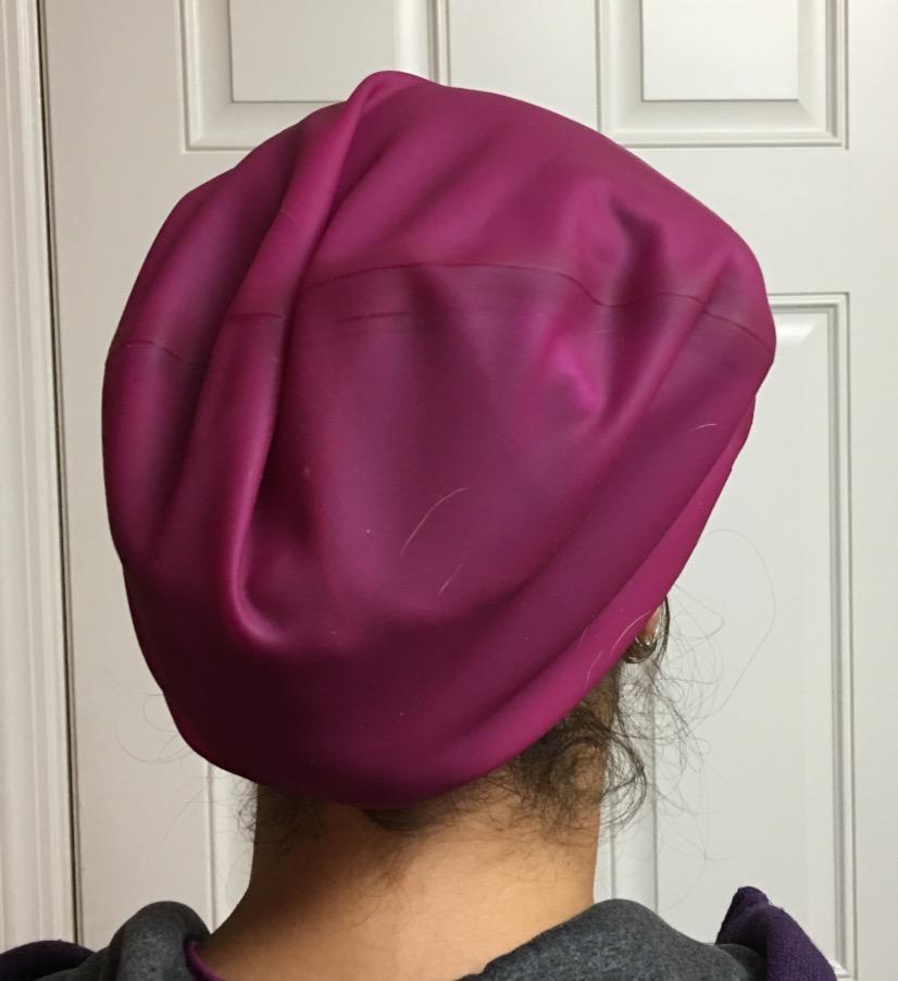 Large Swim Cap for Long Hair - Waterproof Durable Silicone Swimming Cap for Braids, Dreadlocks, Weaves, Afros, Curls customer photo 1