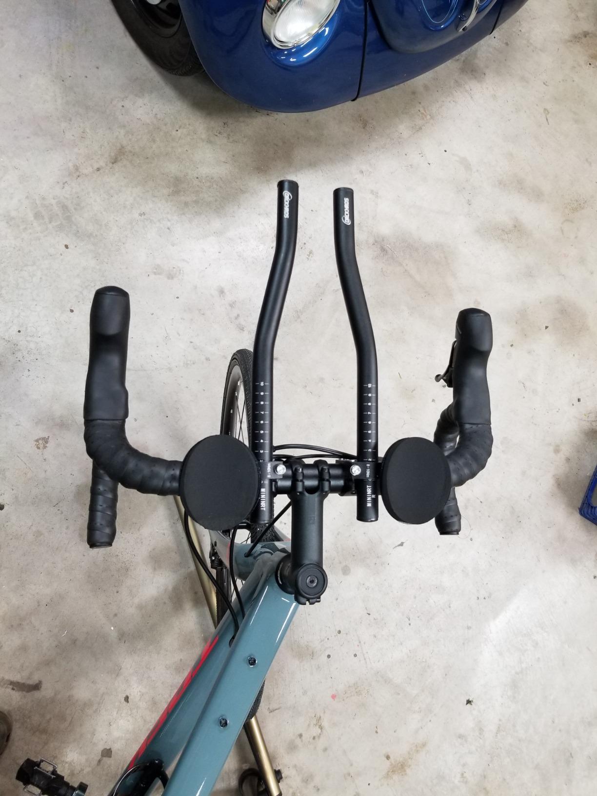 TT Handlebar Aero Bars Bicycle Rest Handlebar Bike Aluminium Alloy Arm Rest Handlebar Bicycle Tri Bars Relaxlation Handlebars for Most Bike customer photo 2