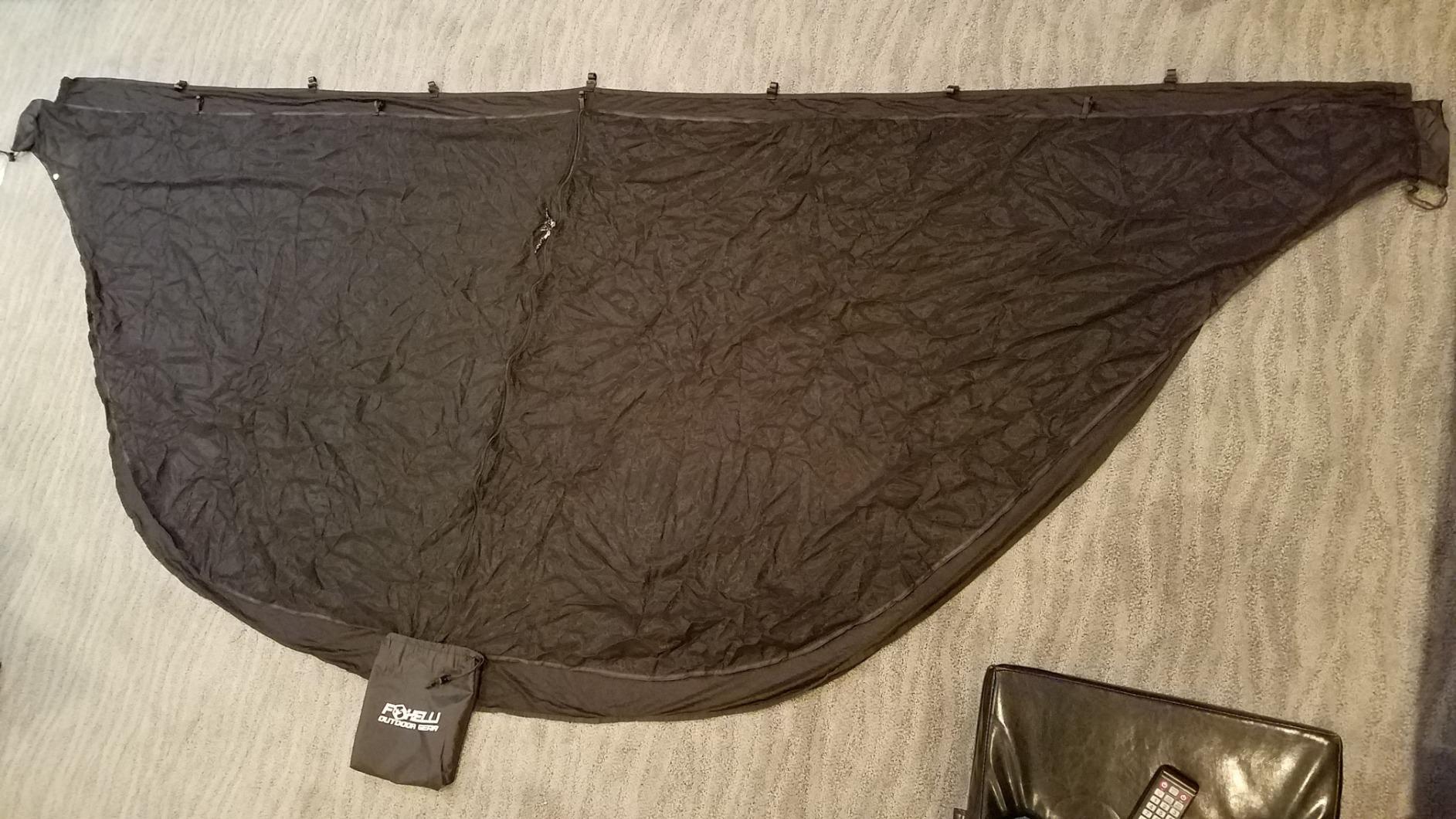 Foxelli XL Hammock Net - 12ft Net for Hammocks, Lightweight Portable Hammock Netting, Fast and Easy Set Up, Fits All Camping Hammocks customer photo 2