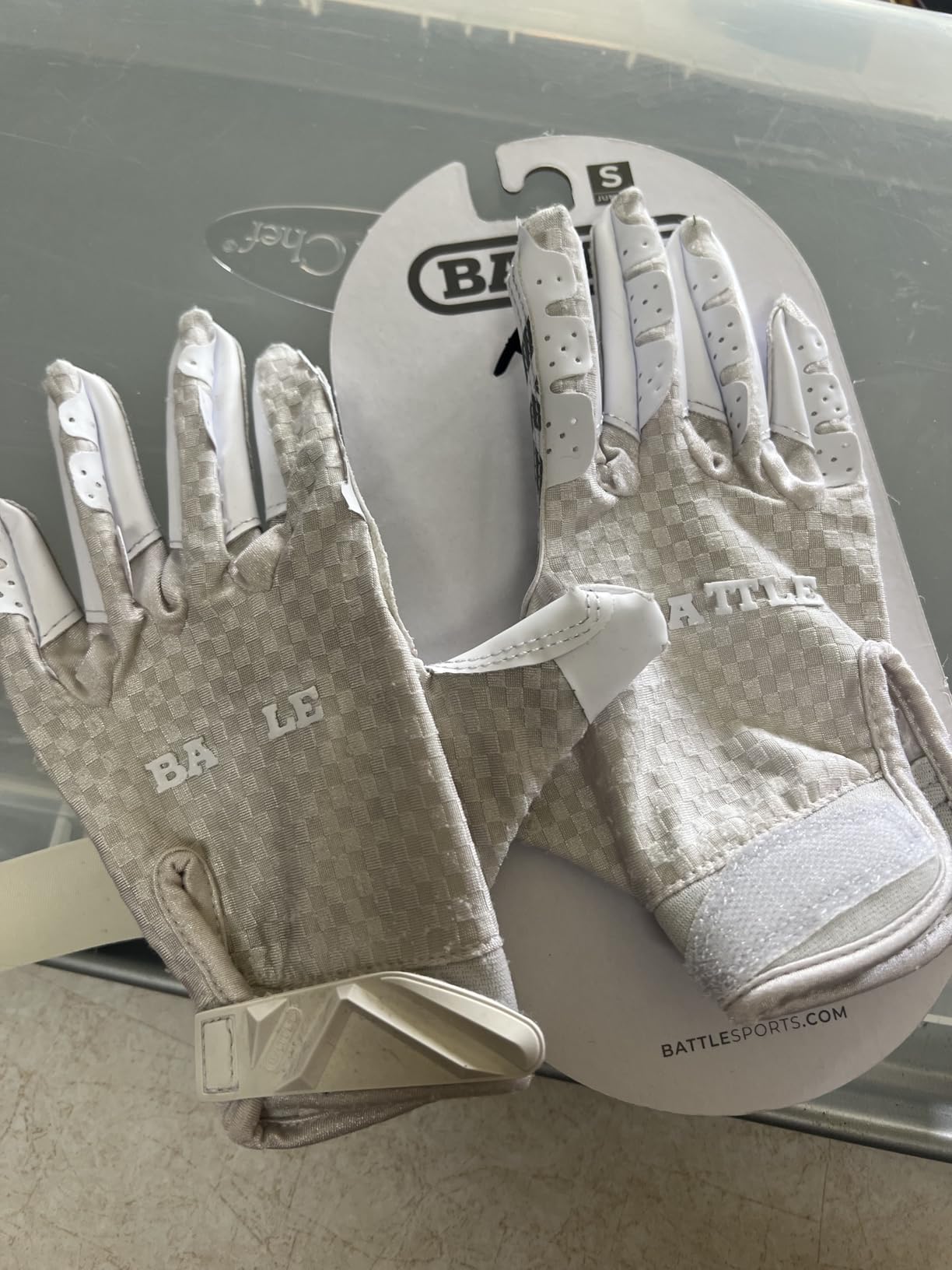 Battle Sports Triple Threat Wide Receiver Football Gloves, Ultra Stick Adult & Youth Gloves customer photo 2