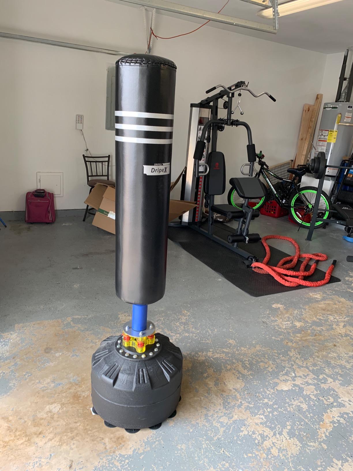 Dripex Free Standing Punching Bag for Adults, 69'' Heavy Boxing Bag with Stand, Boxing Equipment for Fight Camp Home Gym customer photo 1