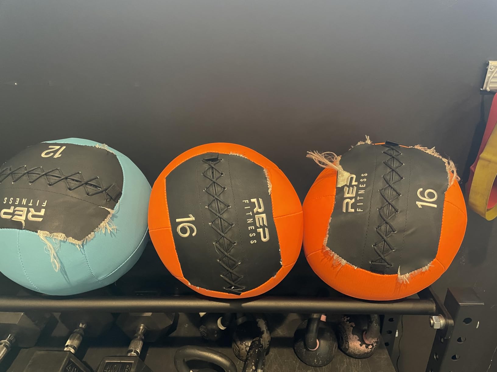 REP Weighted Slam Balls for Home Gym Fitness | 5-30 lb Soft Textured Medicine Ball Sizes | Heavy Sand-Filled Workout Weights for Strength, Core Training, Crossfit, Conditioning & Slam Ball Exercises customer photo 2
