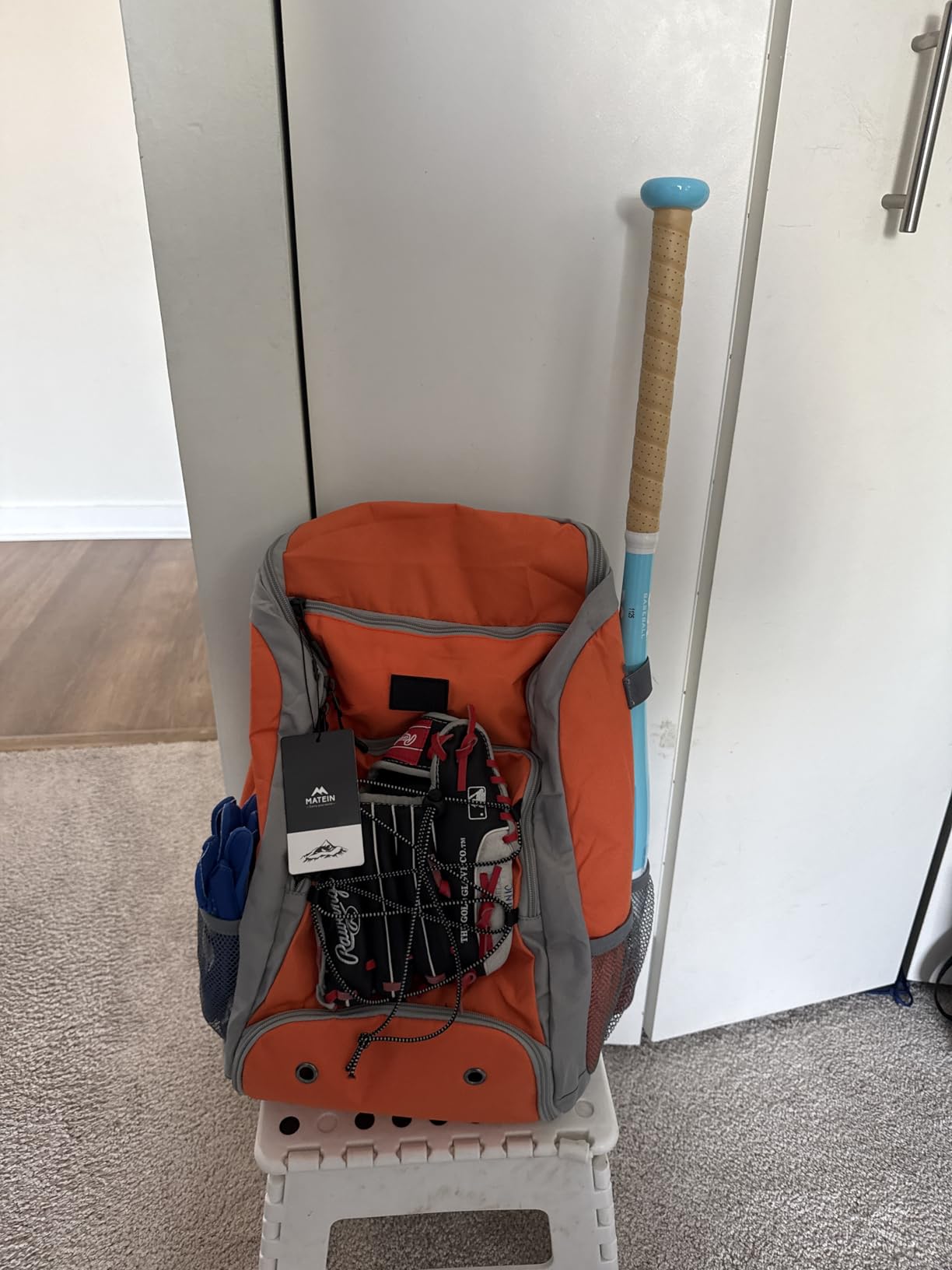 MATEIN Baseball Backpack, Softball Bat Bag with Shoes Compartment for Youth, Boys and Adult, Lightweight Baseball Bag with Fence Hook Hold TBall Bat, Batting Mitten, Helmet, Caps, Teeball Gear customer photo 1