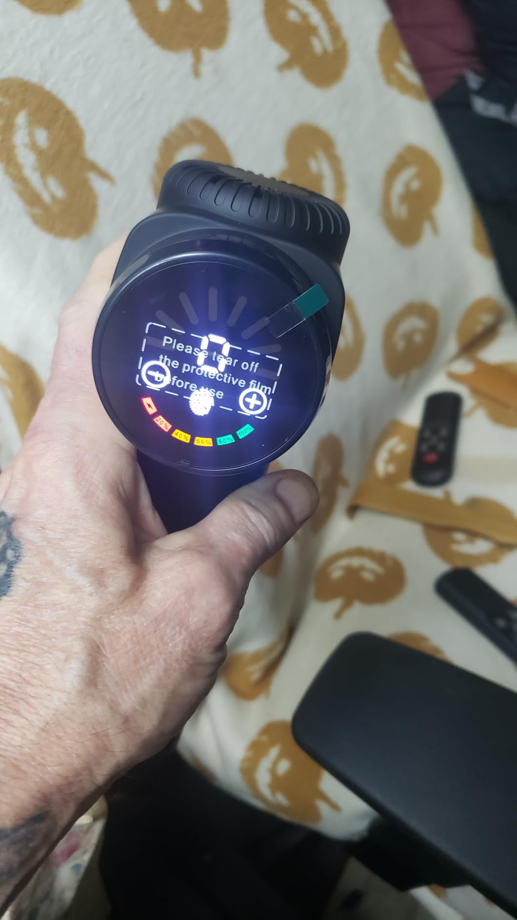 TOLOCO Massage Gun, Deep Tissue Back Massage for Athletes for Pain Relief, Percussion Massager with 10 Massages Heads & Silent Brushless Motor customer photo 1
