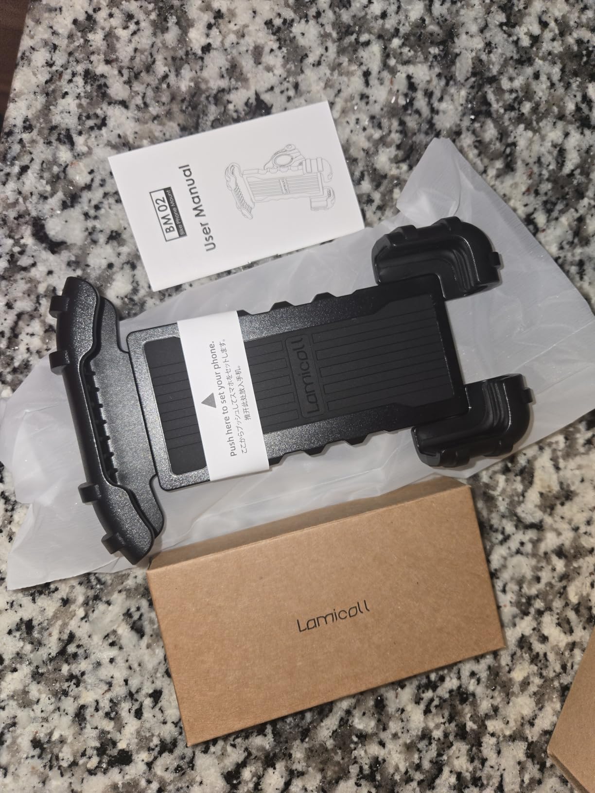 Lamicall Bike Phone Holder, Motorcycle Mount - Handlebar Cell Phone Clamp customer photo 2