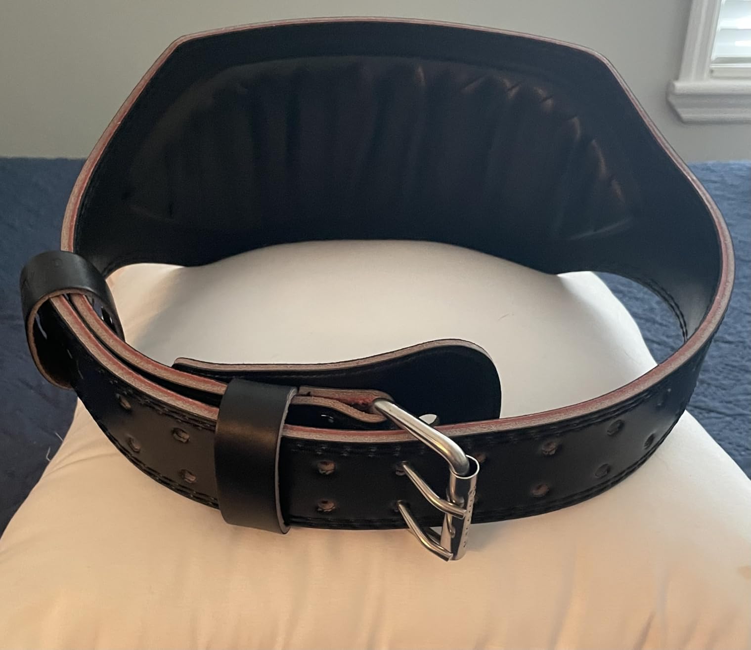 Genuine Leather Weight Lifting Belt for Men Gym Weight Belt Lumbar Back Support Powerlifting Weightlifting Heavy Duty Workout Training Strength Training Equipment customer photo 1