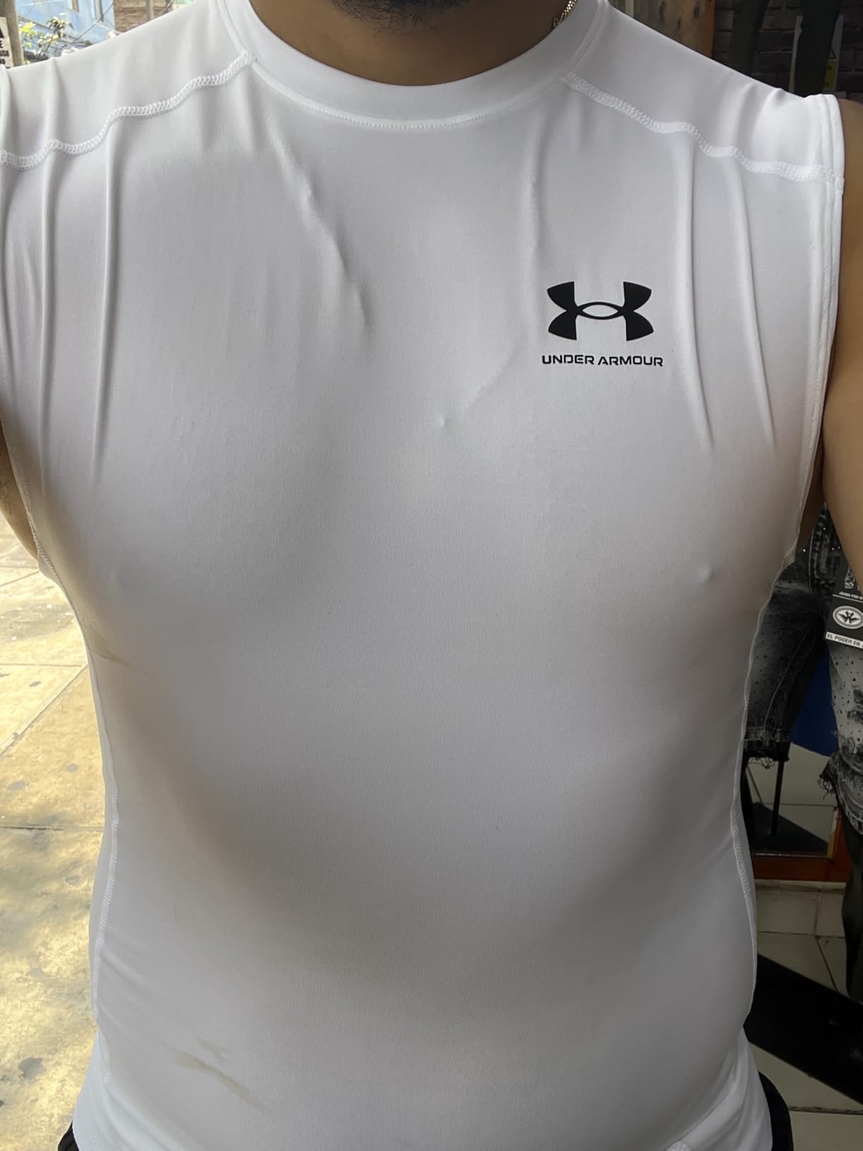 Men's HeatGear Compression Sleeveless T-Shirt customer photo 1