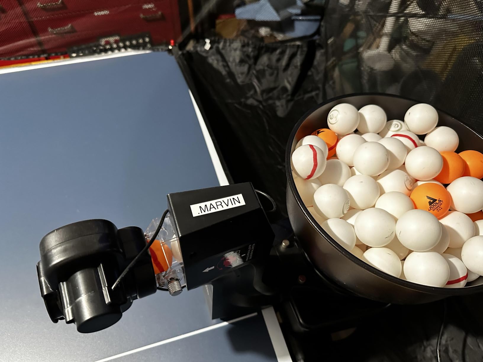 Suz S102 Table Tennis Robot Wireless Remote Trainer | Portable ping pong machine, easy setup, full spin, ideal home and club training, one button control, table tennis accessories customer photo 2