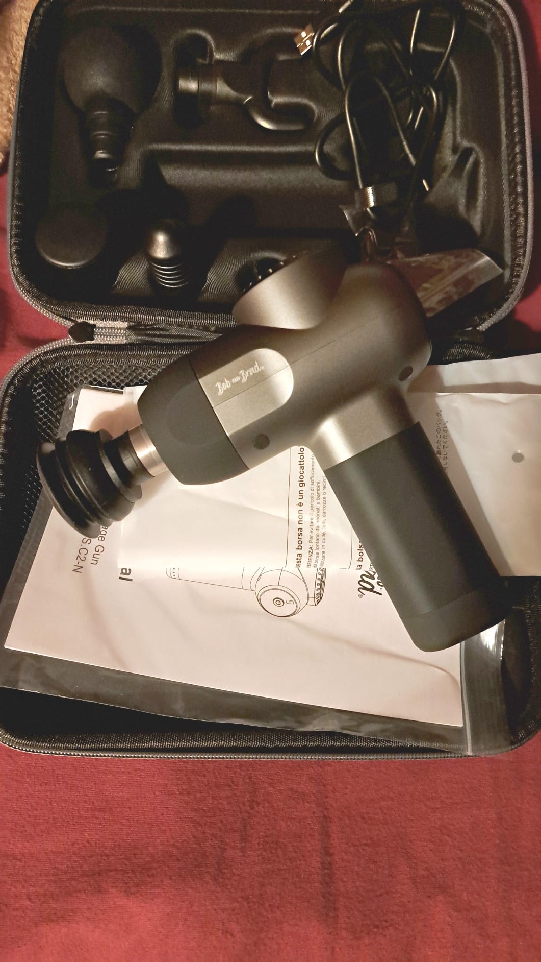 BOB AND BRAD C2 Massage Gun, FSA Eligible & HSA Approved Deep Tissue Percussion Massager Gun, Muscle Massager with 5 Speeds and 5 Heads for Professional Athletes customer photo 1