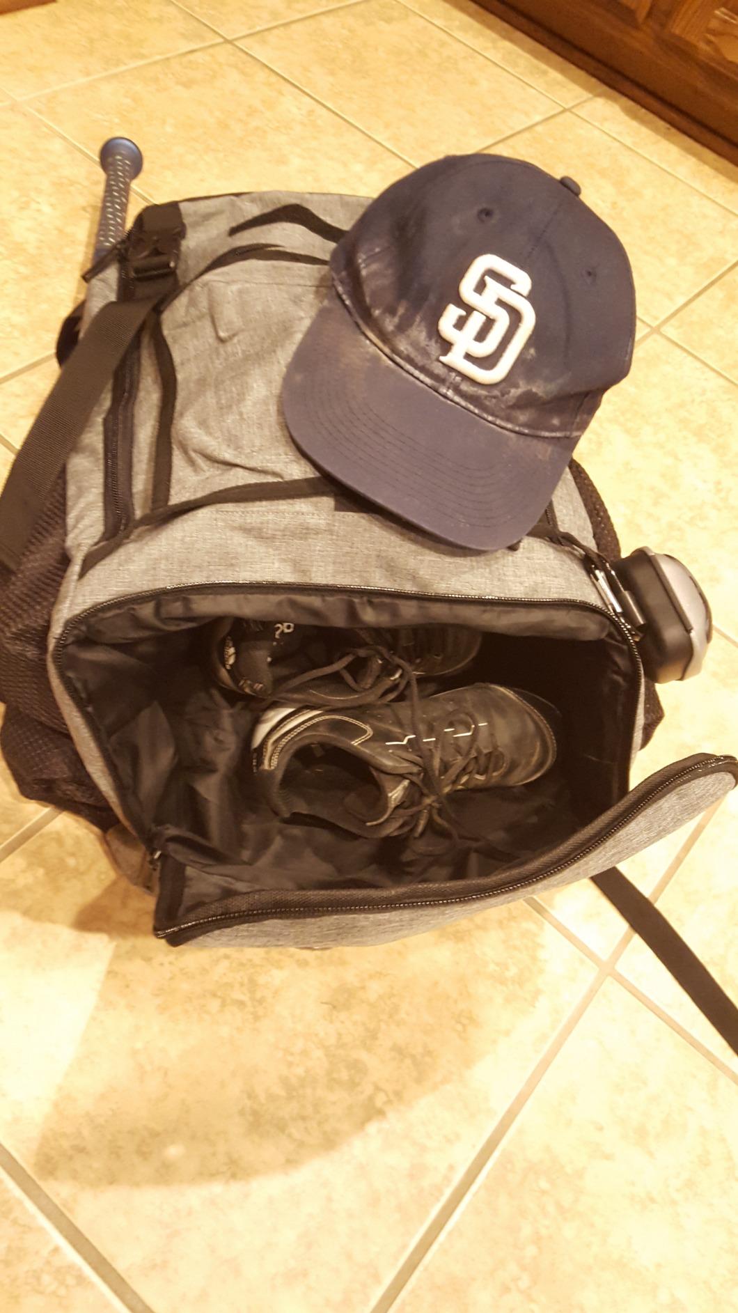 ZOEA Baseball Bat Bag Backpack, T-Ball & Softball Equipment & Gear for Youth and Adults, Large Capacity Holds 4 Bats, Helmet, Gloves, Cleats, Shoes Compartment & Helmet Holder customer photo 1