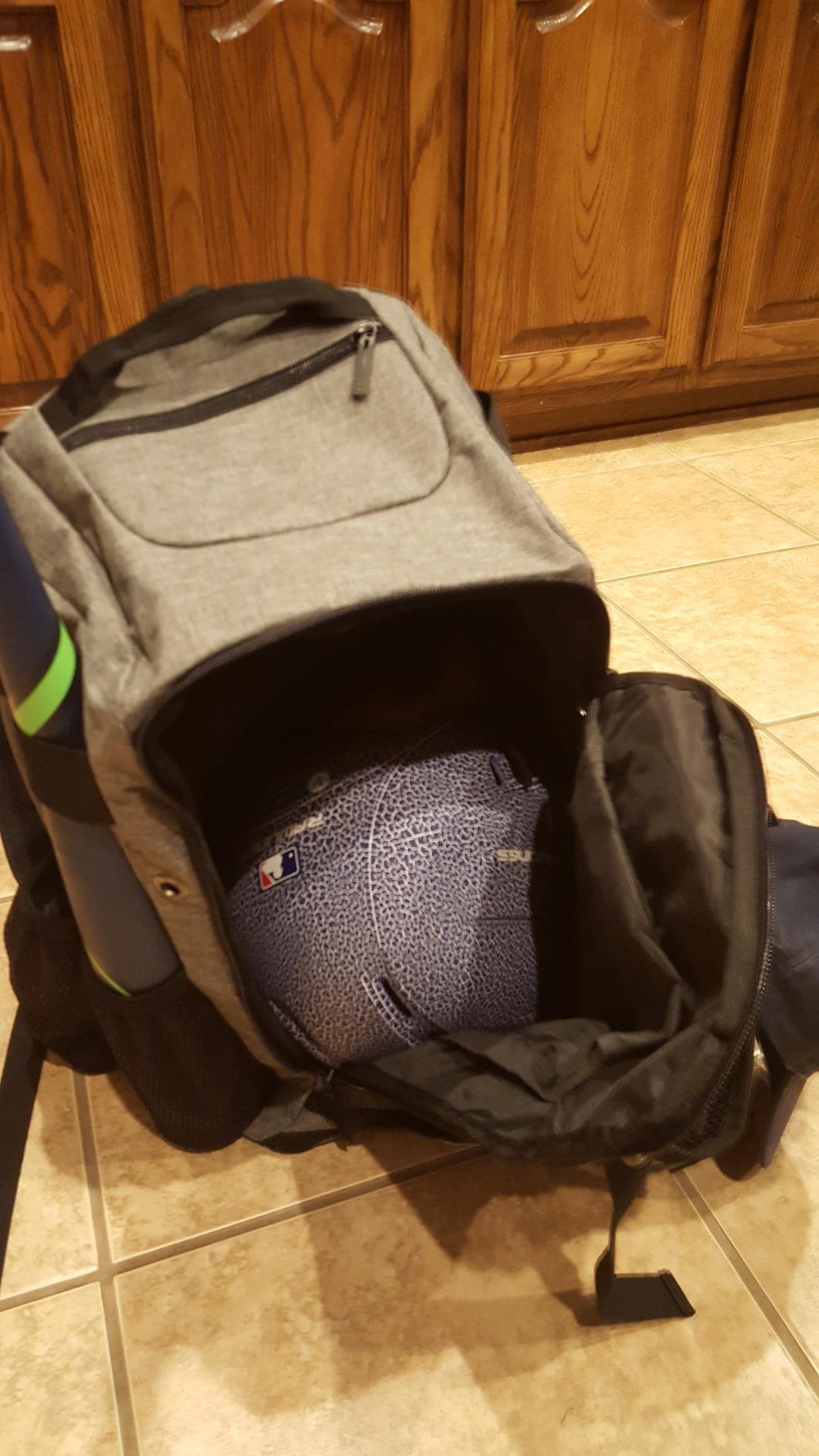 ZOEA Baseball Bat Bag Backpack, T-Ball & Softball Equipment & Gear for Youth and Adults, Large Capacity Holds 4 Bats, Helmet, Gloves, Cleats, Shoes Compartment & Helmet Holder customer photo 2