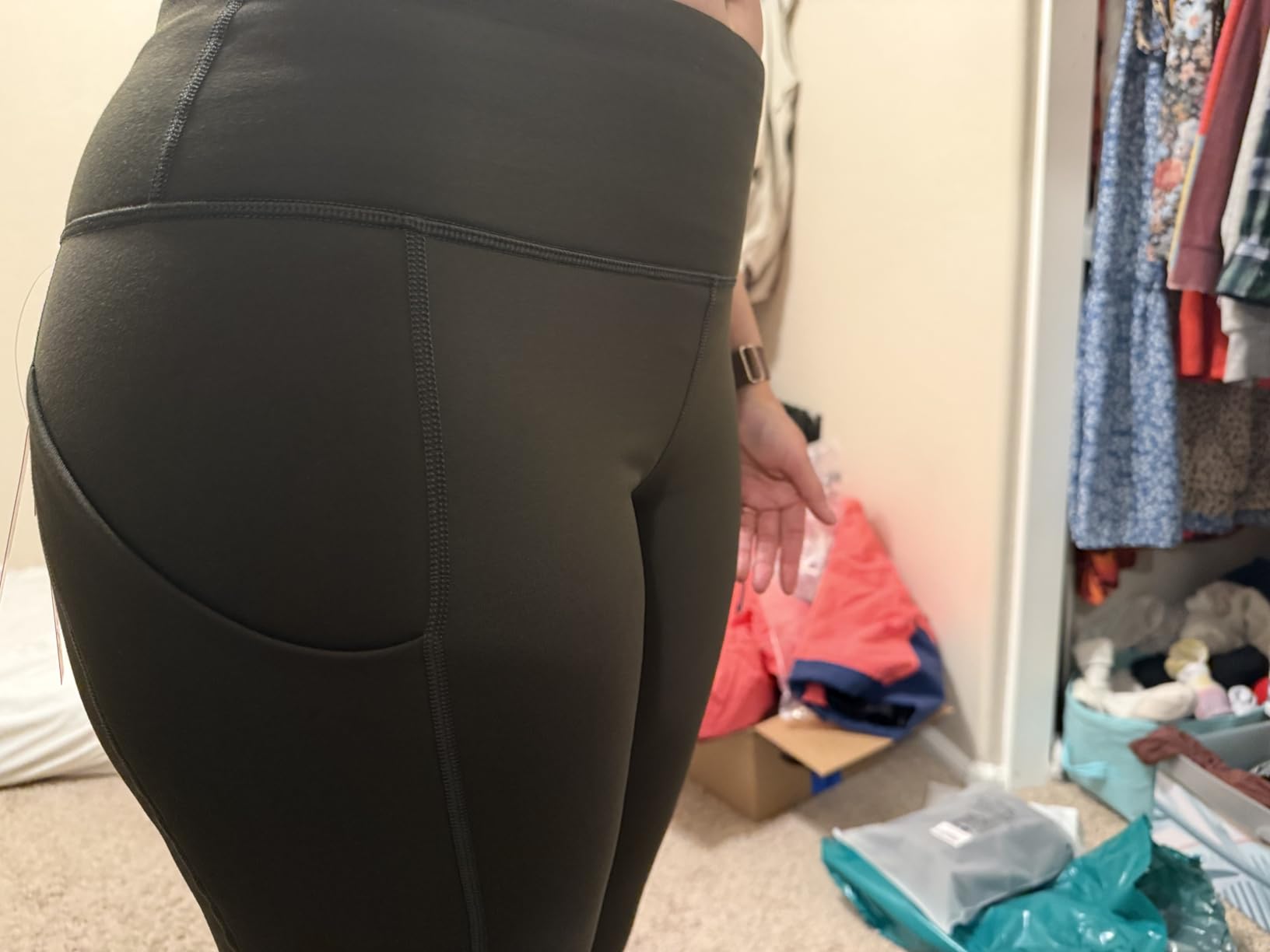 Ewedoos Fleece Lined Leggings Women Thermal Leggings with Pockets customer photo 1