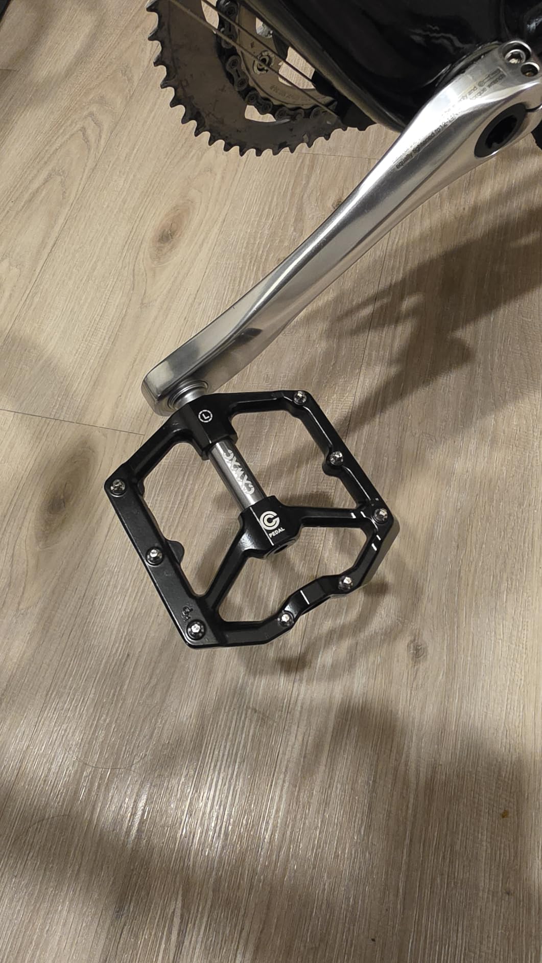 CXWXC Road/MTB Bike Pedals - Aluminum Alloy Bicycle Pedals - Mountain Bike Pedal with Removable Anti-Skid Nails customer photo 2