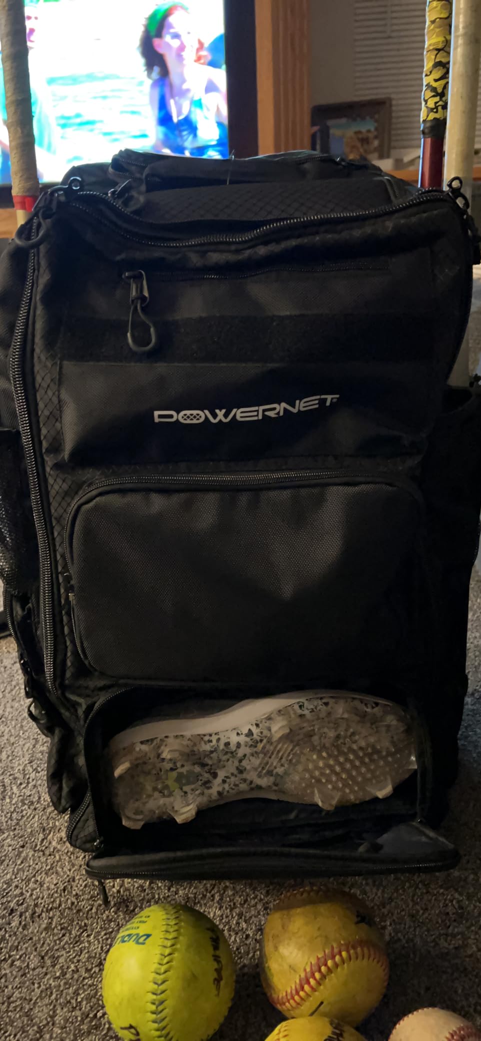 PowerNet Odyssey Softball & Baseball Bag, Rolling Backpack for Baseball Gear, Bat Bag with 4 Bat Sleeves, Cleat Compartment & Hanging Hooks customer photo 2