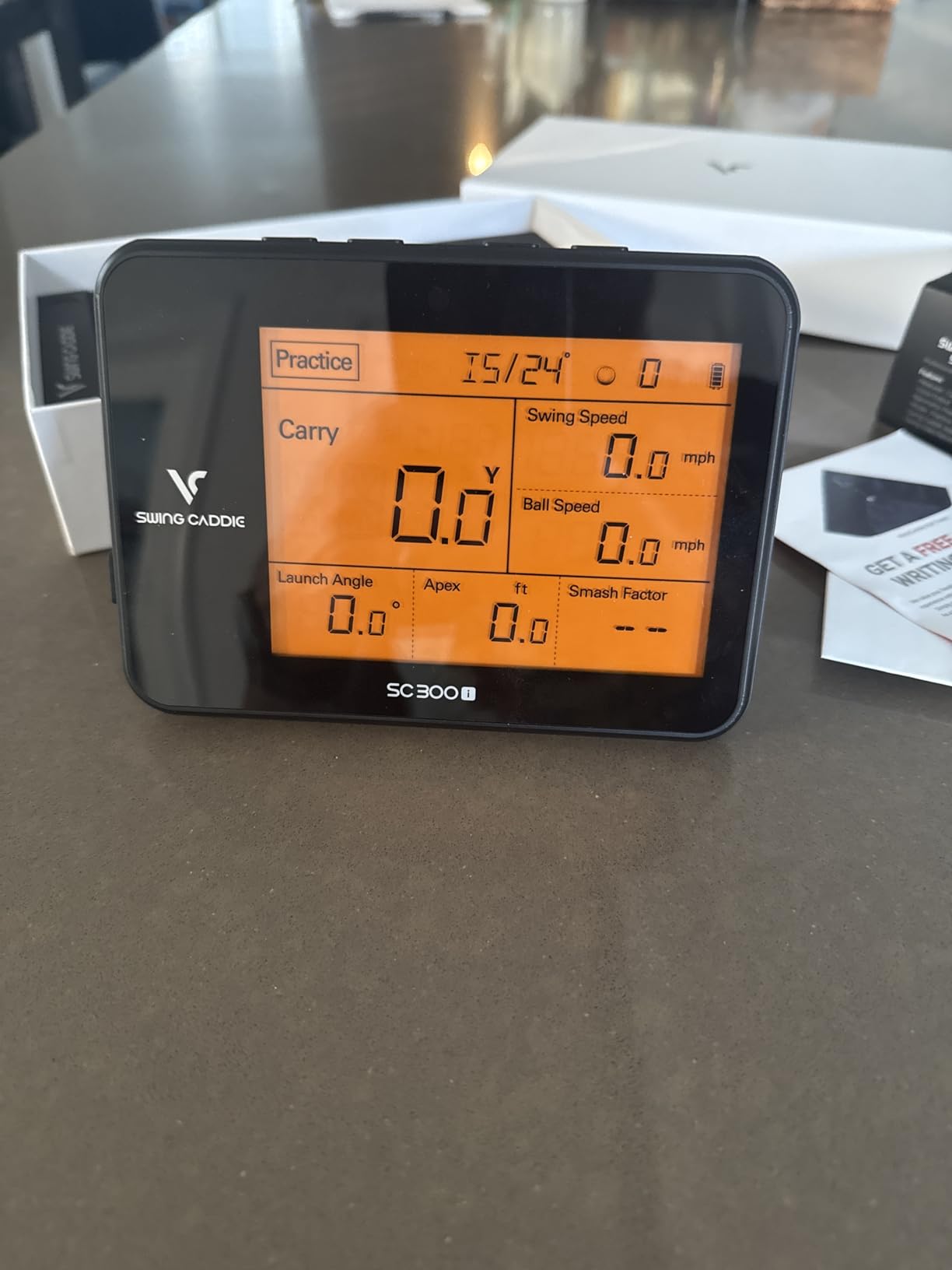 Portable Golf Launch Monitor and Swing Analyzer with Real-Time Shot Data Tracking - Ideal Golf Swing Trainer/Training Equipment for Indoor or Outdoor Use customer photo 2