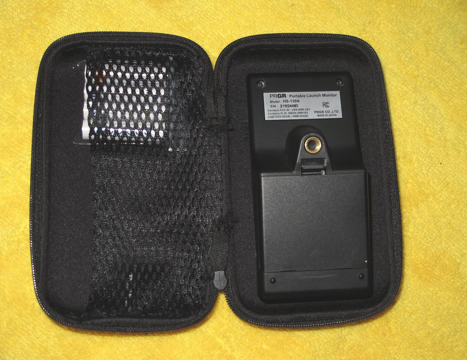 PRGR HS 130-A Portable Golf Launch Monitor - Doppler Radar Measures Club & Ball Speed, Smash Factor, Total & Carry Distance customer photo 2