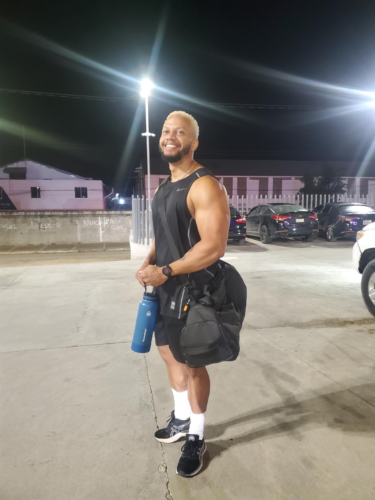 Gym Bag for Men with Shoes Compartment - 40L Duffle Bag for Travel with Wet Pocket & Laptop Compartment, Waterproof Carry On Sports Bags Gym Backpack with Water Bottle Holder customer photo 1