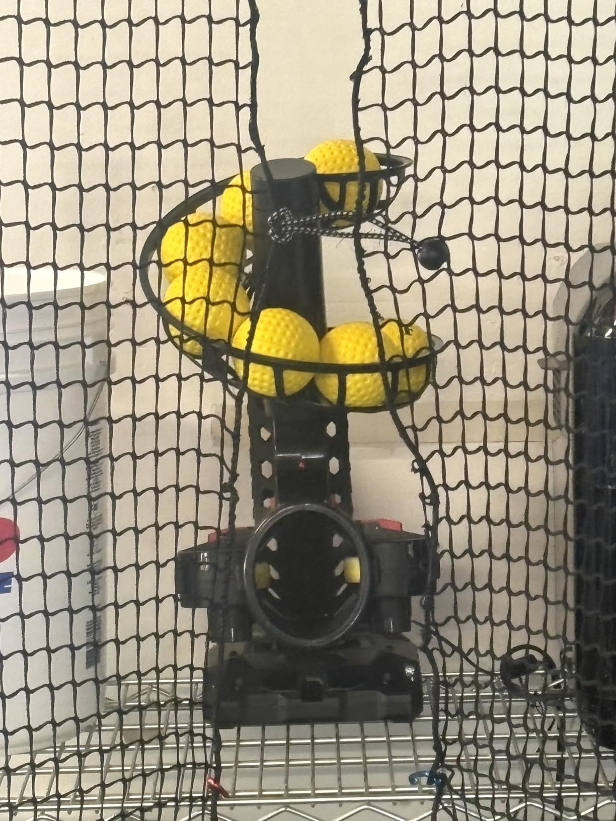 Furlihong Upgraded Electronic Baseball Pitching Machine, Adjustable Angles & Speed, AC Adapter or Battery Powered, Comes with 8 Dimpled Balls customer photo 1