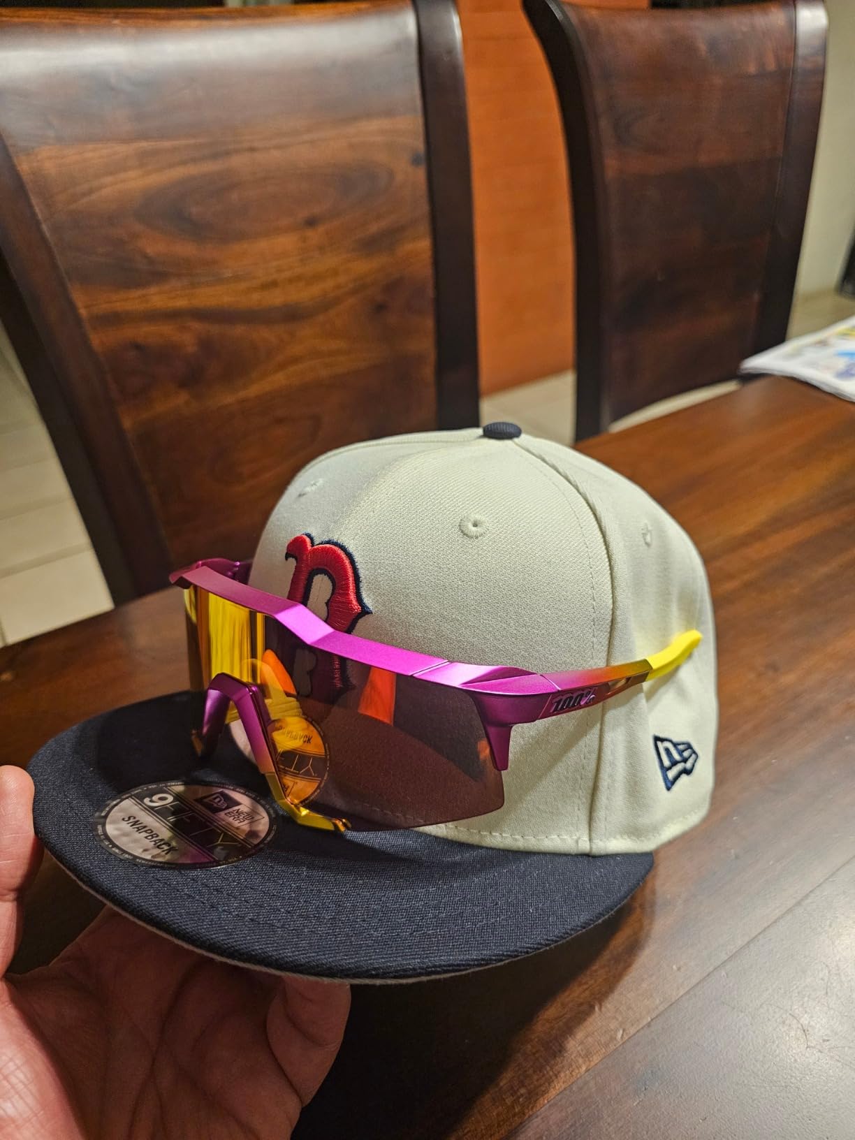100% SPEEDCRAFT Sport Performance Cycling Sunglasses (Soft Tact Grey Camo - HiPER Red Multilayer Mirror Lens) customer photo 2