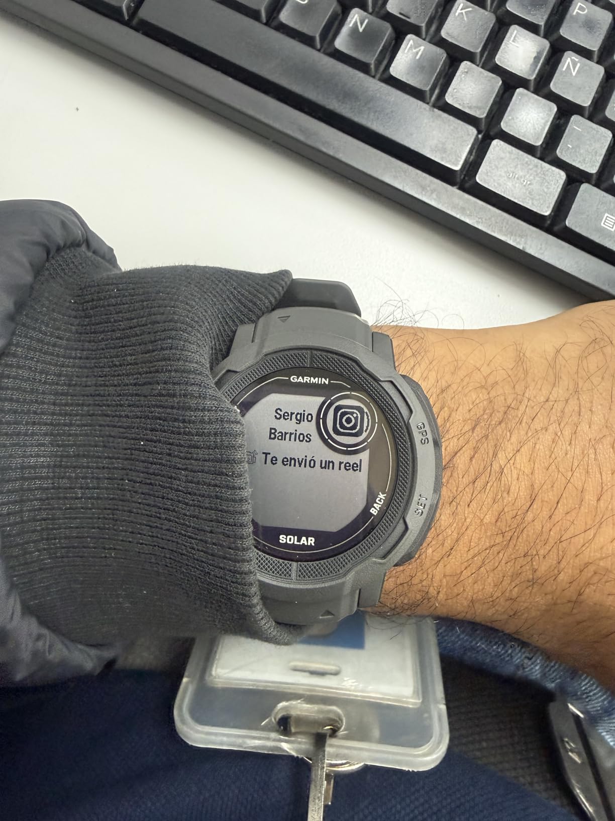 Garmin Instinct 2 Solar, Smaller-Sized Rugged Outdoor Watch with GPS, with Solar Charging Capabilities, Built for All Elements, Multi-GNSS Support, Tracback Routing and More, Graphite customer photo 2