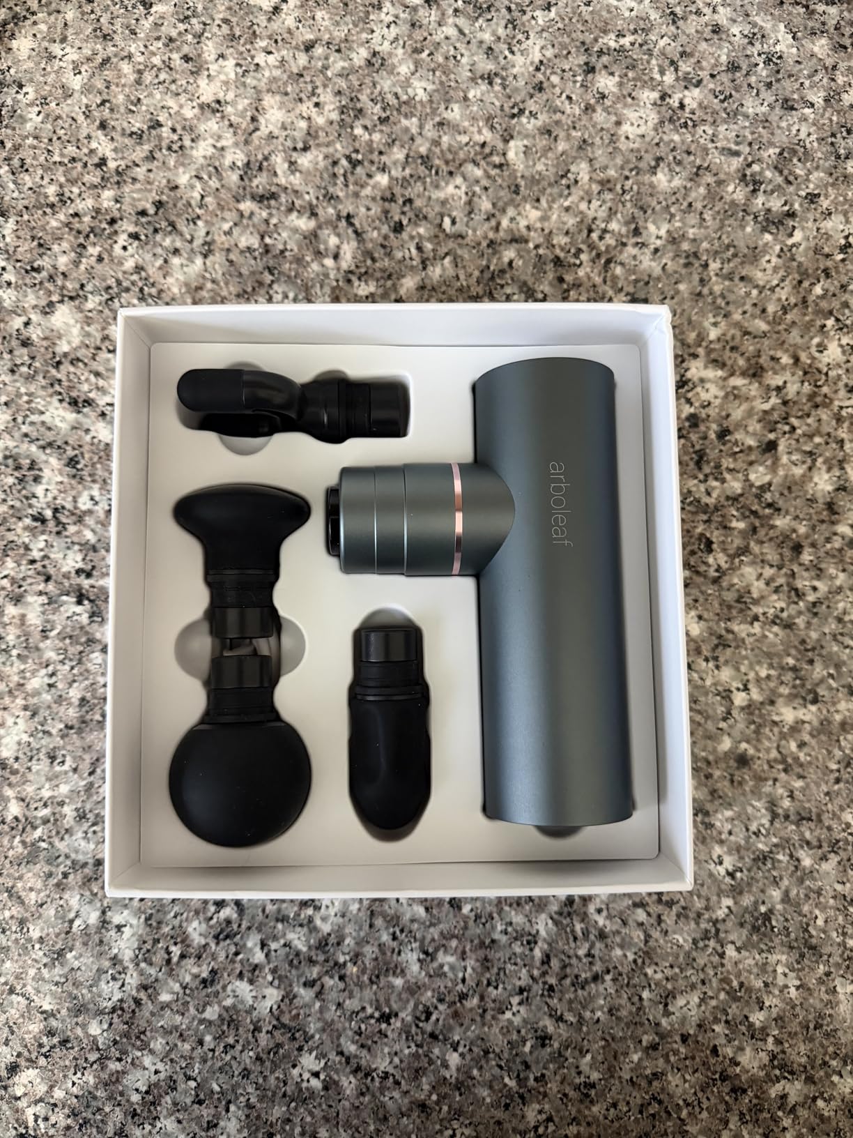 arboleaf Massage Gun Deep Tissue, Balance of Power & Portability Full-Metal Percussion Massager with Silent Brushless Motor - Ultra-Quiet Pocket-Sized for Athletes customer photo 1