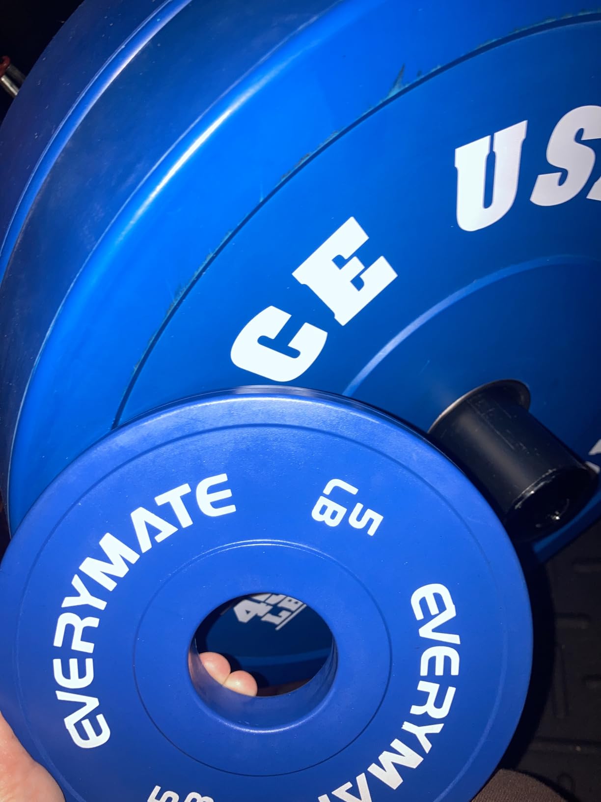 EVERYMATE Change Weight Plates 1.25LB 2.5LB 5LB Set Fractional Plate Olympic Bumper Plates for Cross Training Bumper Weight Plates Steel Insert Strength Training Weight Plates customer photo 2