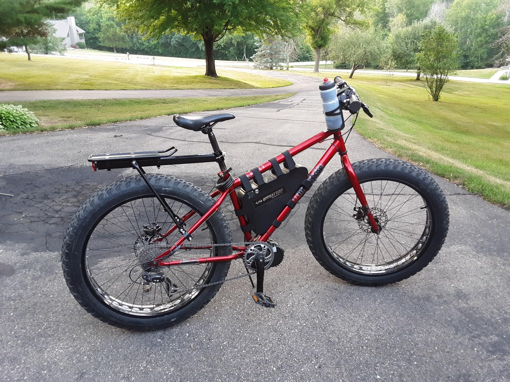 ROCKBROS Rear Bike Rack Bike Cargo Rack Adjustable Bicycle Luggage Carrier Rack Rear Quick Release Mountain Bike Pannier Rack with Elastic Band and Reflector, Most 165 lbs Capacity customer photo 1