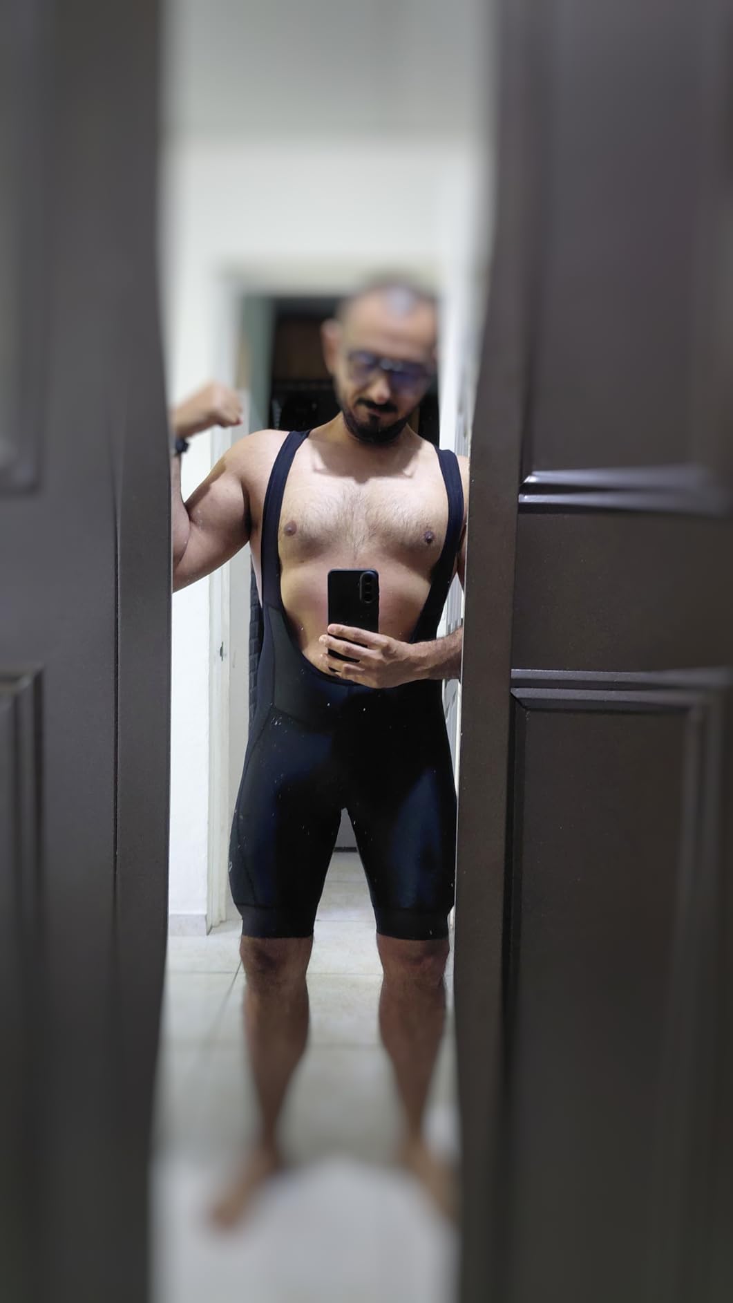Przewalski Men's 3D Padded Cycling Bike Bib Shorts, Bicycle Biking Bib Shorts customer photo 2