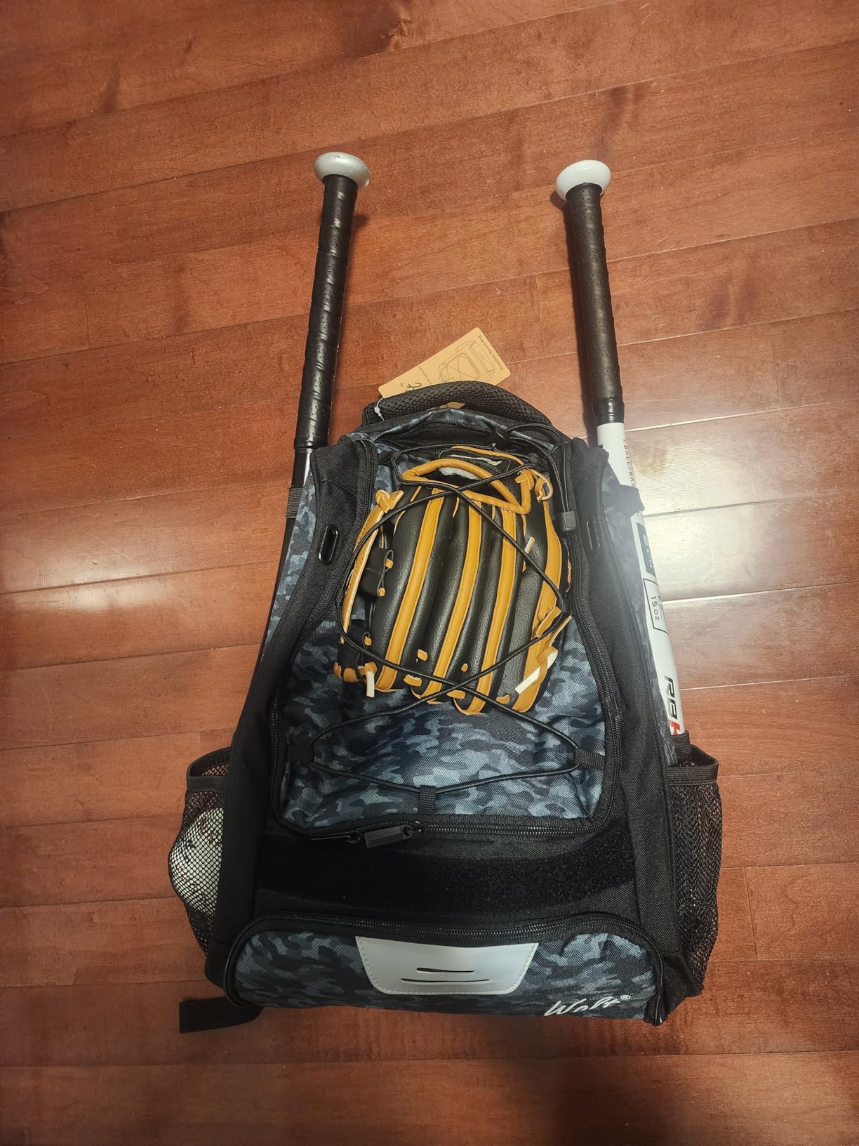 WOLT Youth Baseball Bag - Bat Backpack for Baseball, T-Ball & Softball Equipment & Gear, Bat & Glove Holder, Large Main Compartment for Helmet & accessories, Separate Shoes Compartment, Fence Hook customer photo 1