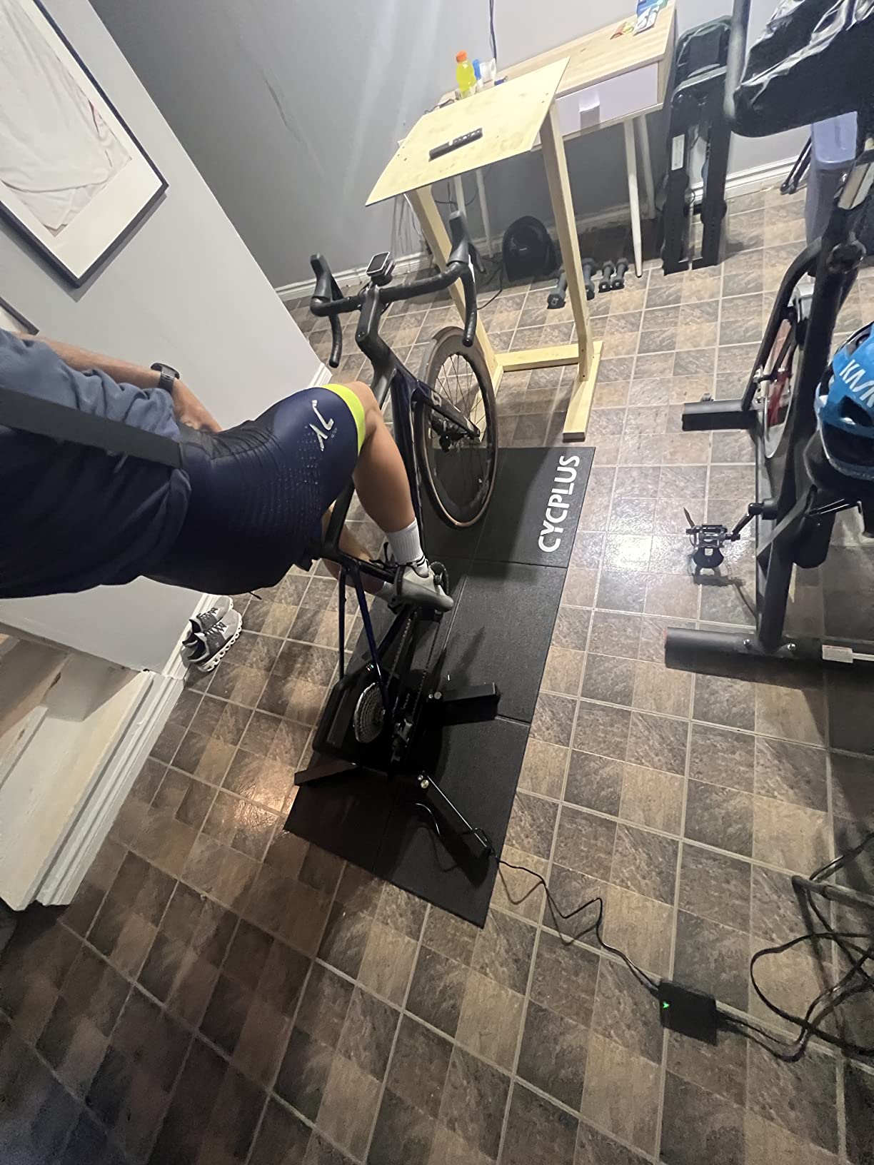 CYCPLUS Smart Bike Trainer, Brushless Motor, Gradient Simulator, BLE & ANT+ Dual Mode, Virtual Shifting, Triple Silent Design for Realistic Indoor Cycling customer photo 1