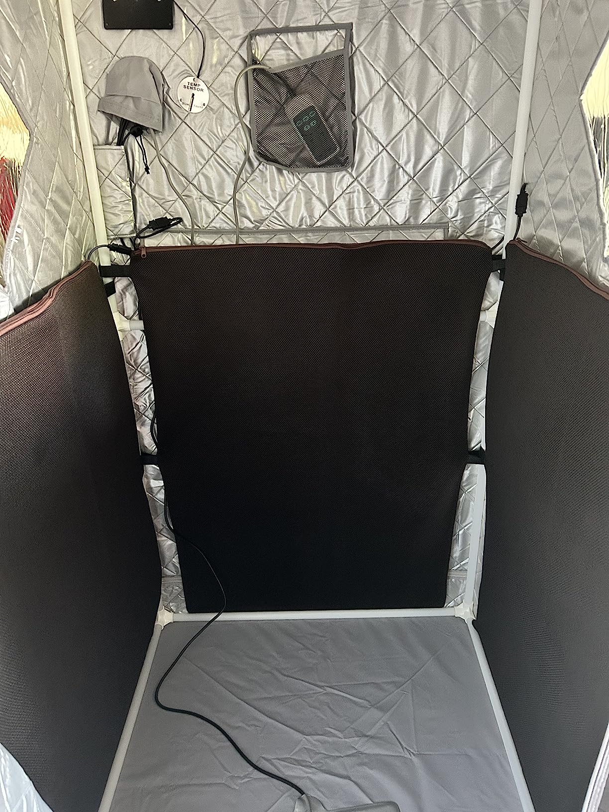 Full Size Portable Personal Infrared Sauna for Home, Personal Home Spa Tent with Remote Control, Heating Foot Pad, Foldable Reinforced Chair customer photo 2