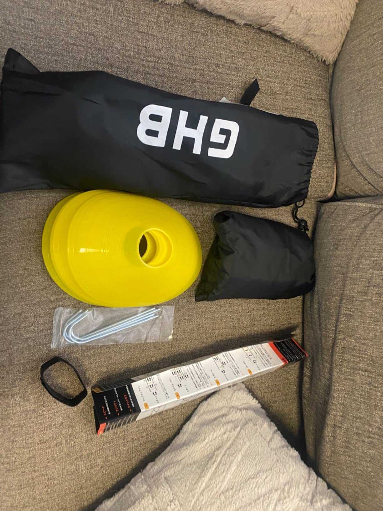GHB Agility Ladder Speed Training Ladder Workout Ladder with 6 or 10 Cones 12 Rung 20ft with Resistance Parachute customer photo 2